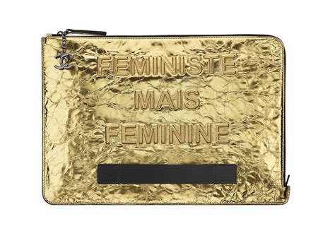 Fashionable protest: Chanel's 'Feministe Mais Feminine' clutch